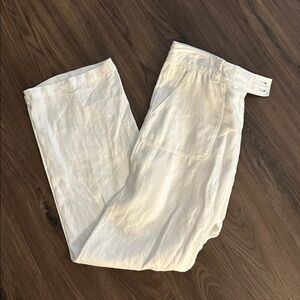 Vineyard Vines Women’s Size 2 White Linen Pants Like New!